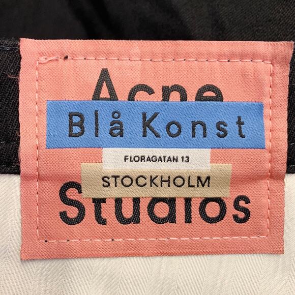 34 River Stay Black Twill Cotton Blend Tapered Slim Five Pockets Jeans - Picture 4 of 6